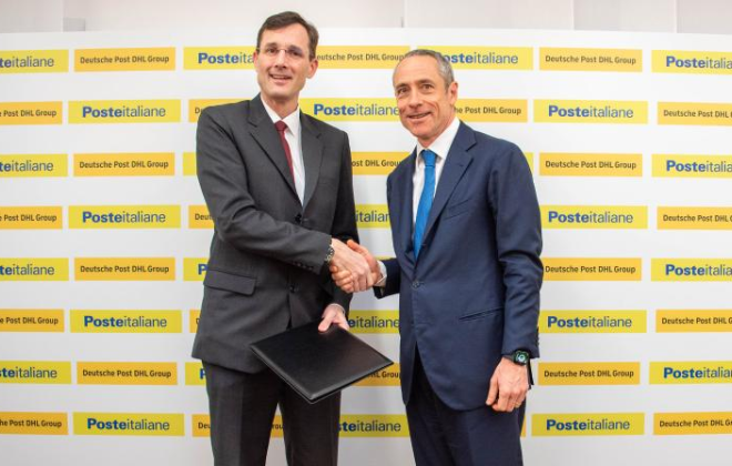 DHL集团与意大利邮政建立国际包裹合作协议-物流之家