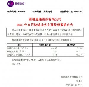 圆通在河南商丘成立全资子公司“商丘圆盛通物流有限公司”-物流之家