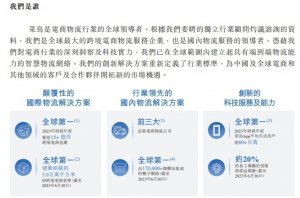 菜鸟港交所公告:委任摩根士丹利亚洲有限公司为其整体协调-物流之家