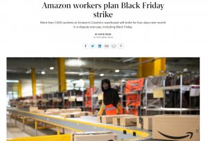 亚马逊英国又迎来大罢工 物流旺季销售将受影响-物流之家