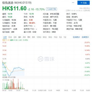 极兔速递港股跌超25%-物流之家