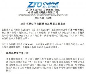 中通快递-W获准纳入港股通-物流之家