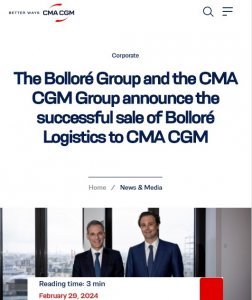 达飞集团开始出售Bolloré Logistics业务-物流之家