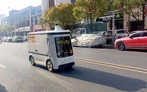韵达推出合肥市首批无人驾驶快递车-物流之家