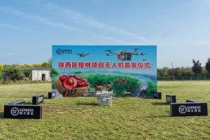 顺丰举行陕西区樱桃项目无人机首飞仪式-物流之家
