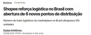 Shopee 拟于巴西新设立六个物流中心-物流之家