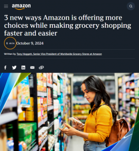 亚马逊强化在线杂货服务,推出合并送货当日达服务-物流之家