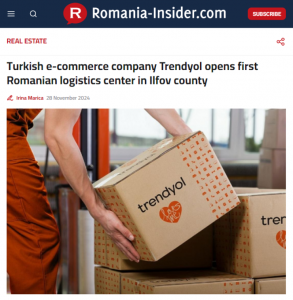 Trendyol宣布开设罗马尼亚首个物流中心-物流之家