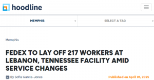 联邦快递关停美国黎巴嫩市服务 裁减超200名员工-物流之家