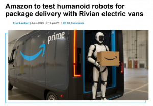 亚马逊测试人形机器人配送 采用通义千问进行操控-物流之家